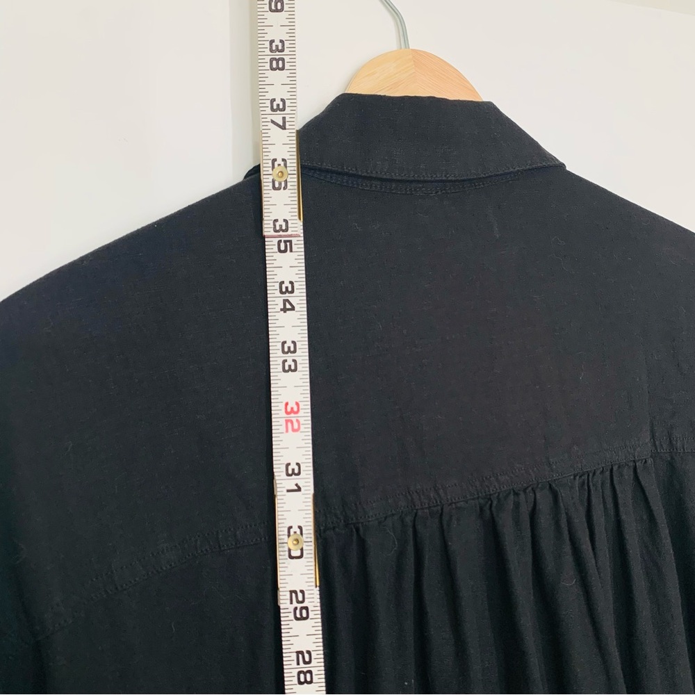 Young Fabulous & Broke Dina Dress Black Shirt Dress Size XS Lyocell - Picture 10 of 15